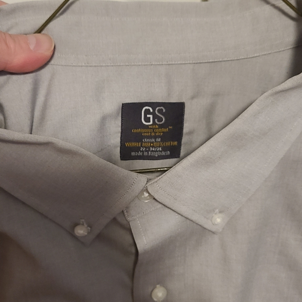 DXL Gray Dress shirt neck 22; arm 34/35